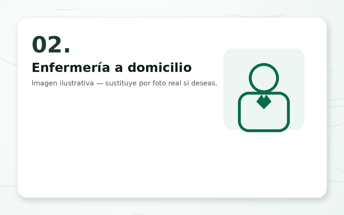 Enfermería a domicilio