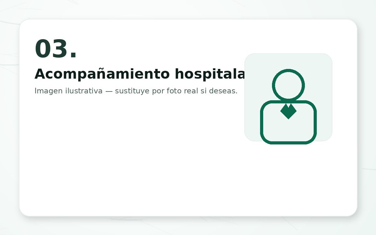 Acompañamiento hospitalario
